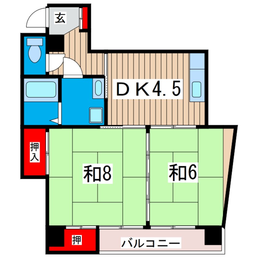 間取図 ル・ティアレ日立