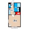 グランドソレーユ 1Kの間取り