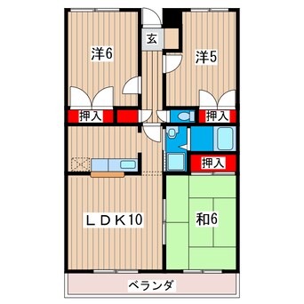 間取図 リバーライン鮎川