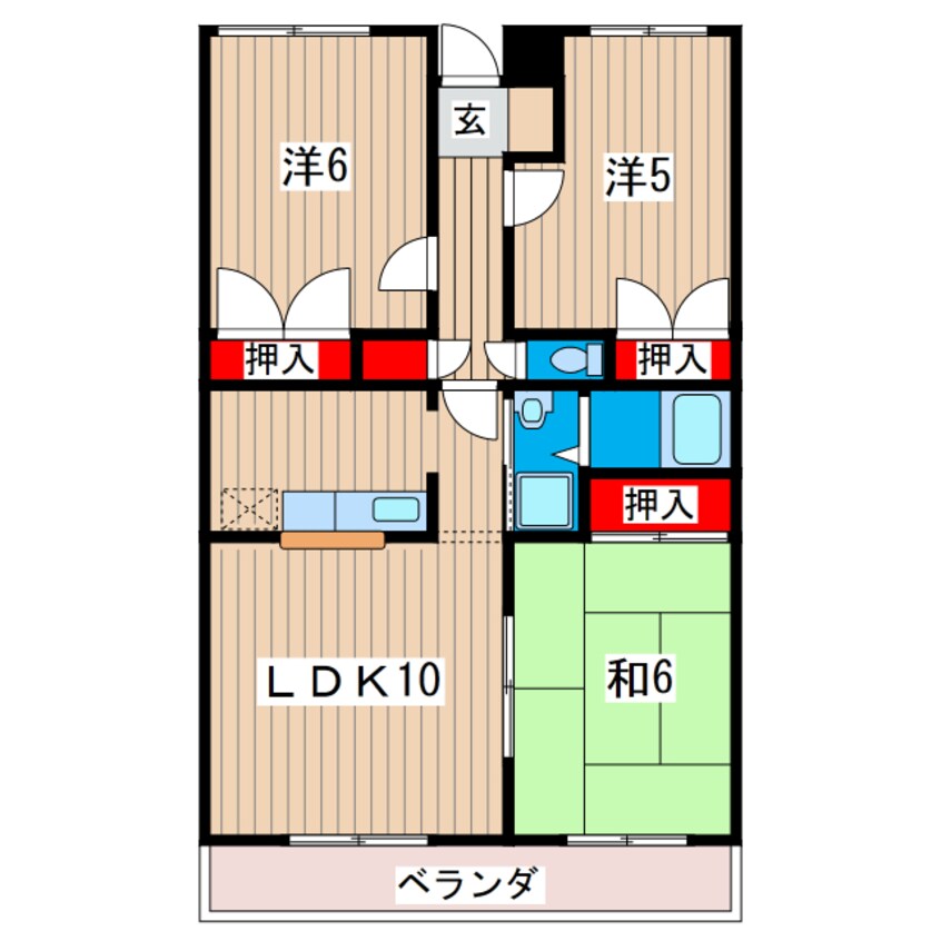 間取図 リバーライン鮎川