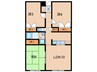 リバーライン鮎川 3LDKの間取り