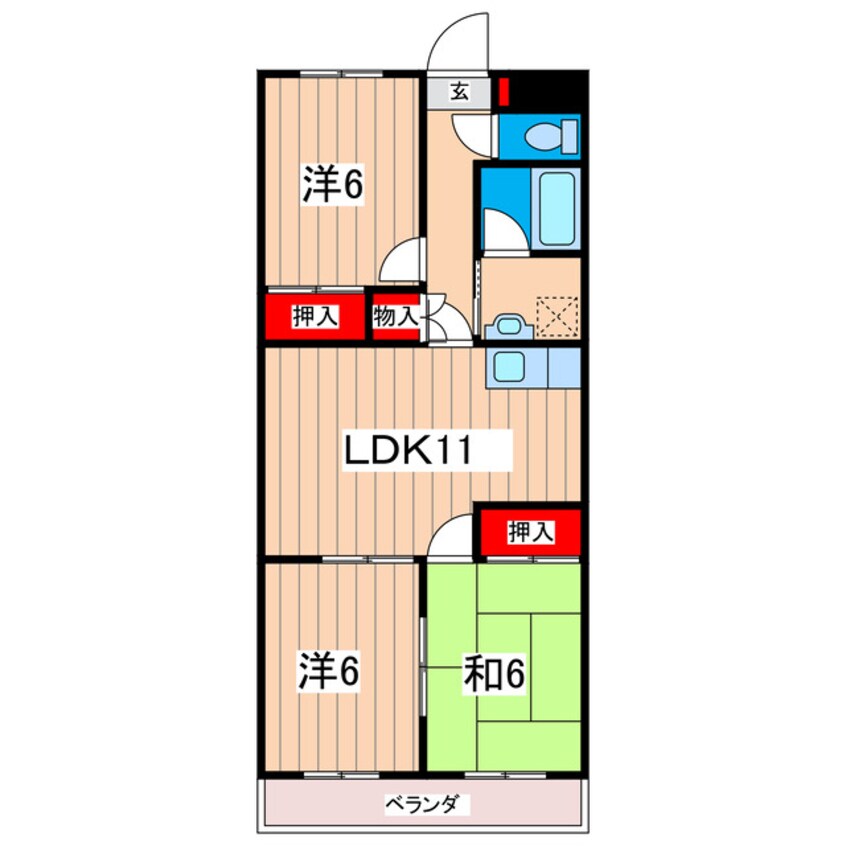 間取図 メゾンパークサイド