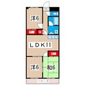 メゾンパークサイドの間取図