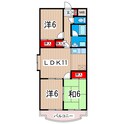 メゾンパークサイドの間取図