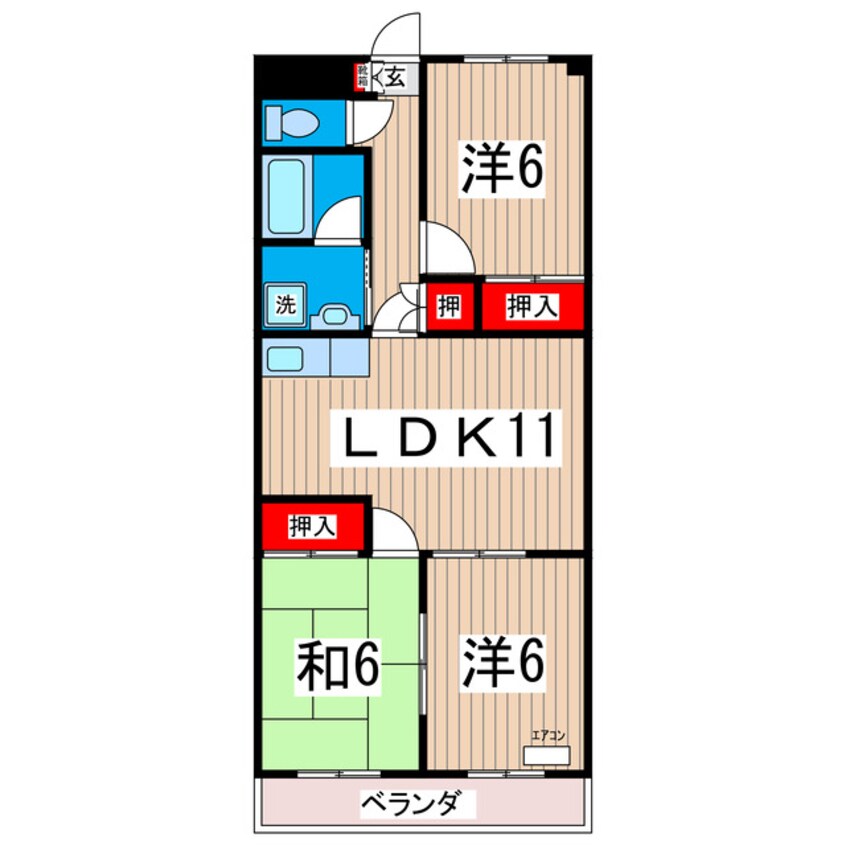 間取図 メゾンパークサイド