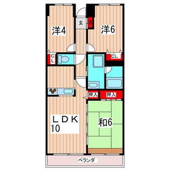 間取図 ソレイユ立花