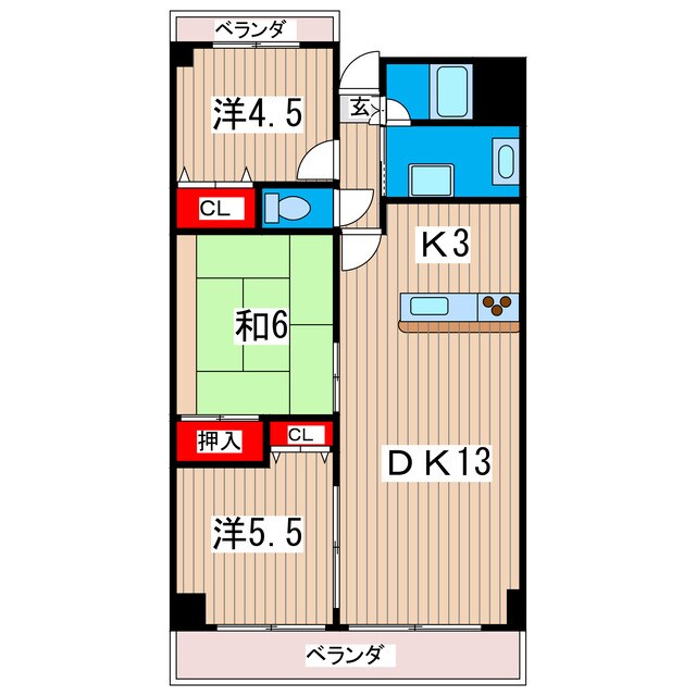 間取り図 ソレイユ立花