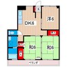 ラフォーレ高萩 3DKの間取り