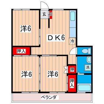 間取図 ラフォーレ高萩