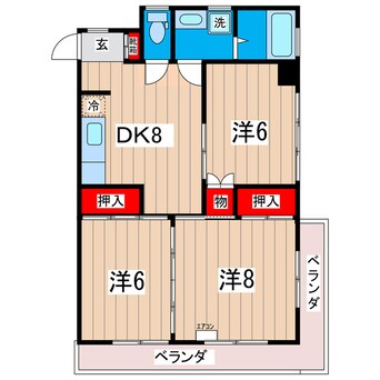 間取図 ラフォーレ高萩