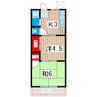 コーポエコーＩ 2Kの間取り
