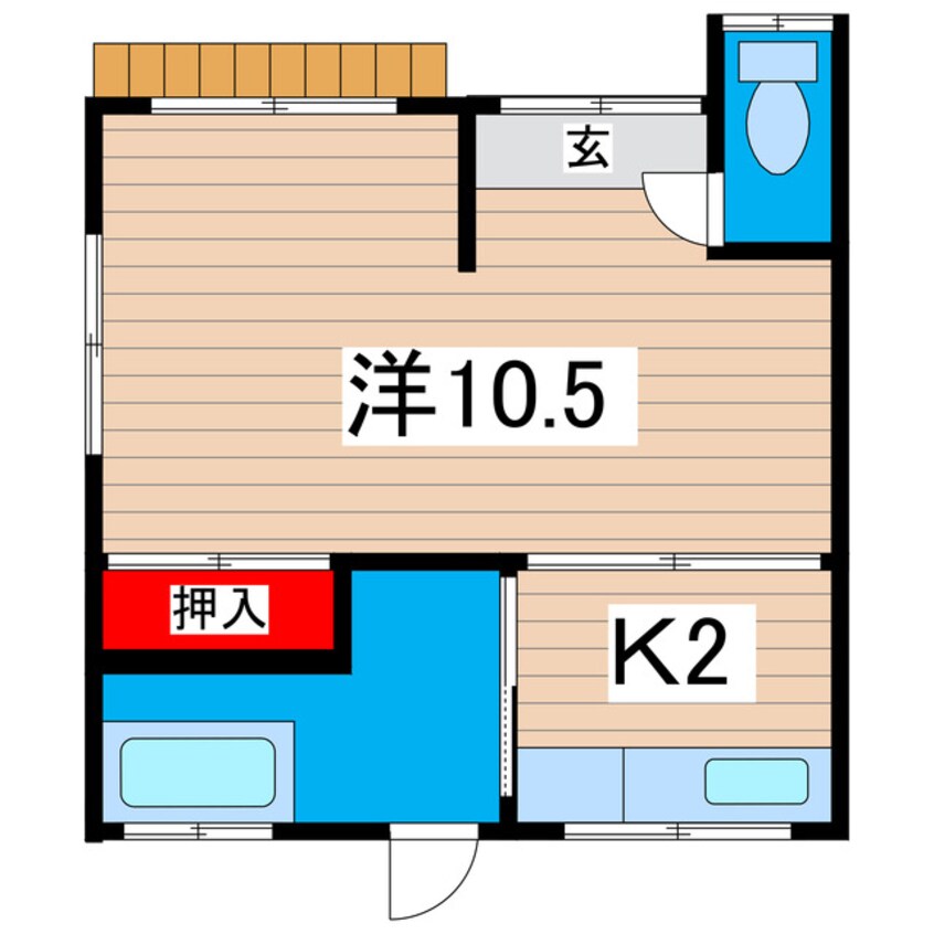 間取図 大久保町大窪様棟割貸家１－１４