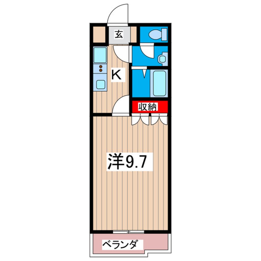 間取図 コーポ・ブルースカイ