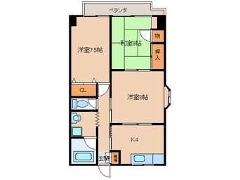 間取図 アプリコット多賀
