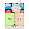 ヤママス東 2Kの間取り