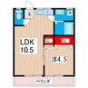 ヤママス東 1LDKの間取り
