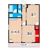 富士ビル 2DKの間取り