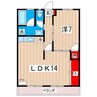 富士ビル 1LDKの間取り