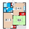 リーザ 2DKの間取り