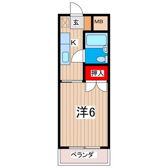 間取図 平和２カシマビル