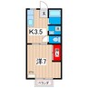 サンライフヴィラＢ棟 1Kの間取り