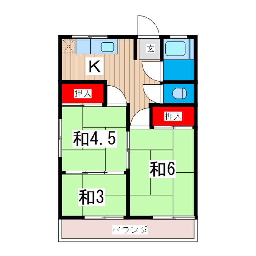 間取図 山県マンション