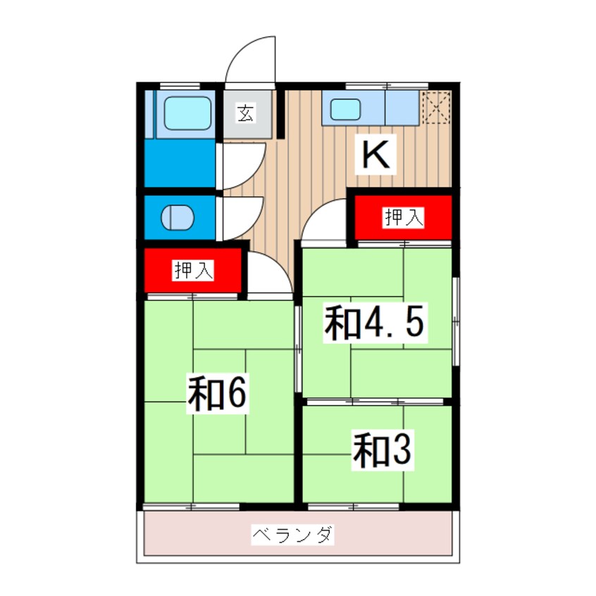 間取図 山県マンション