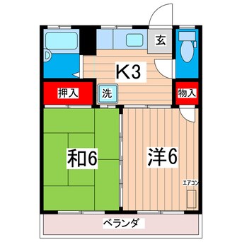 間取図 ヤママス有明荘