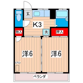 間取図 ヤママス有明荘