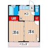 ヤママス大和 2Kの間取り