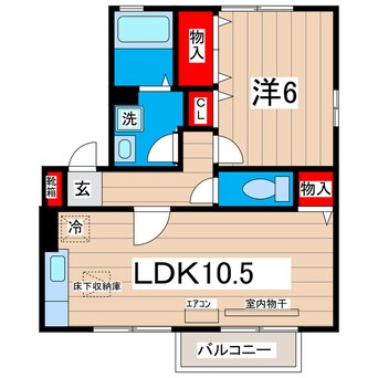 間取図 グリーンアレイＢ（大和）