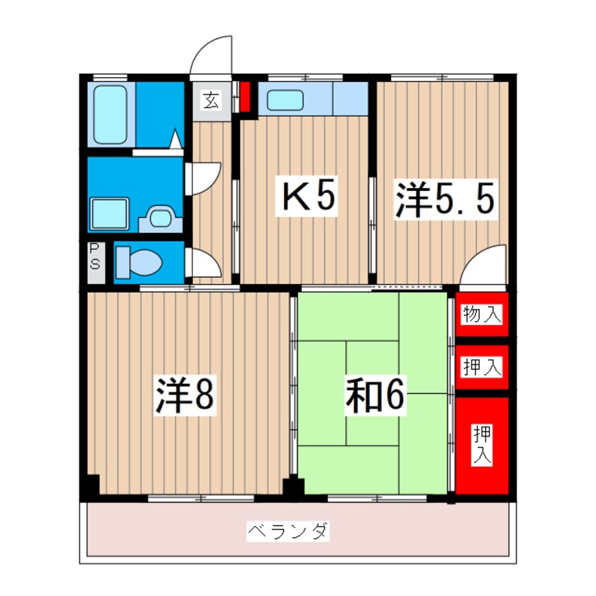 間取図 陽崇台ハイツ