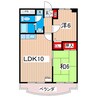 アビタシオン藤田 2LDKの間取り