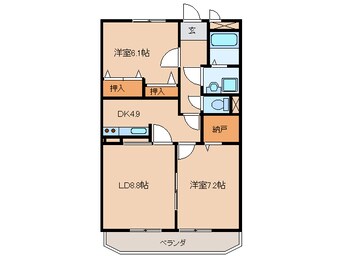 間取図 コットンアヴェニュー