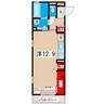 スターブル 1Rの間取り