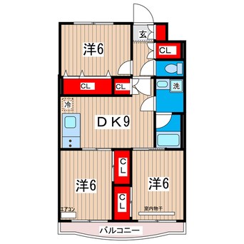 間取図 プラムマンション（大和）