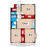 プラムマンション（大和） 3DKの間取り