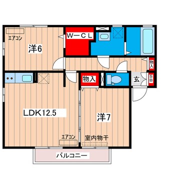 間取図 グリーンアレイＡ（大和）