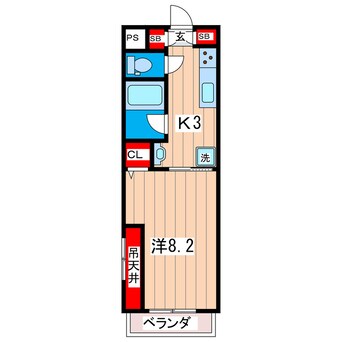 間取図 FLAT岩ヶ峰