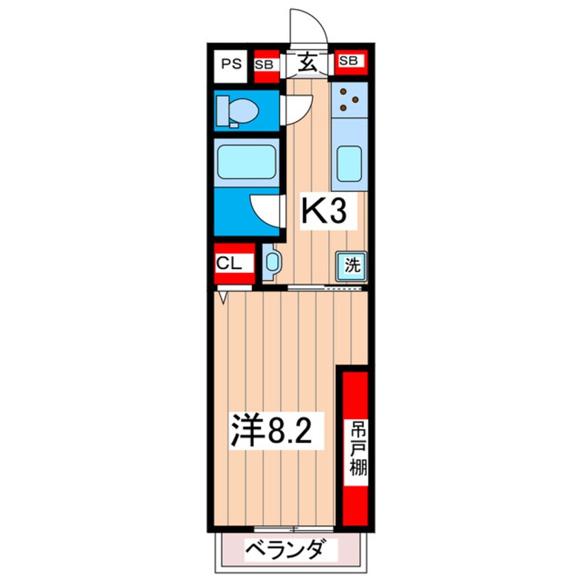 間取図 FLAT岩ヶ峰