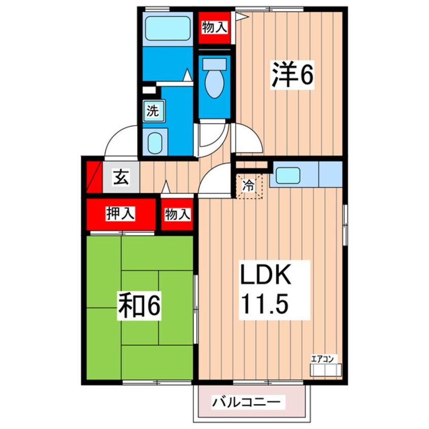 間取図 コンフォールＴ