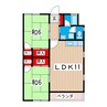 レジデンス小野 2LDKの間取り