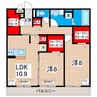 ビスタローマ 2LDKの間取り