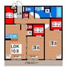 ビスタローマ 2LDKの間取り