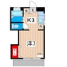 Ysフラッツ Ｂ棟 1Kの間取り
