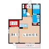 コンフォーザ 1LDKの間取り