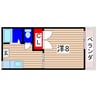 クリアリヴェール 1Kの間取り