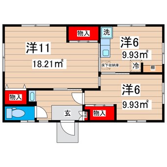 間取図 東滑川町２丁目テナント