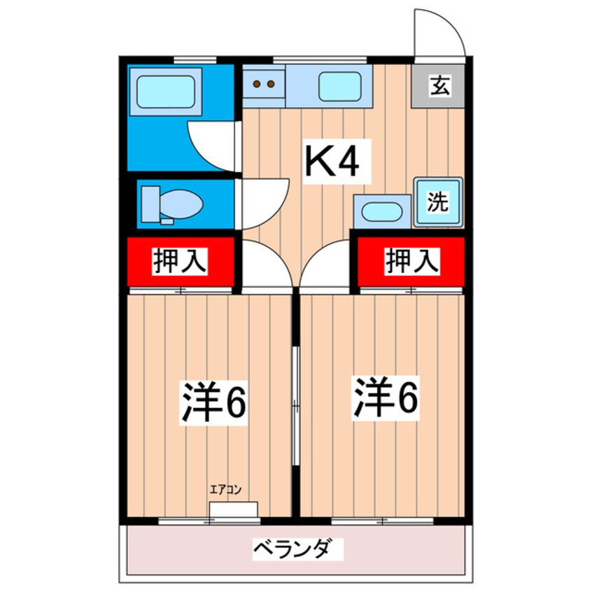 間取図 Lコーポ