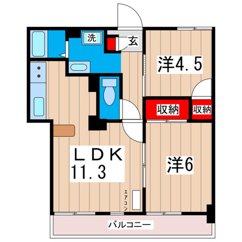 間取図 アコール稲秀